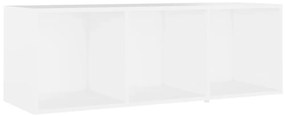 2 db fehér szerelt fa TV-szekrény 107 x 35 x 37 cm