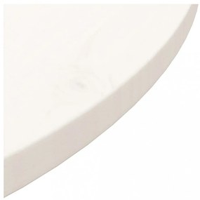 fehér tömör fenyőfa asztallap Ø70 x 2,5 cm