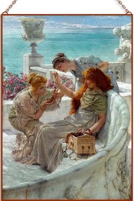 Sir Lawrence Alma Tadema - Fortune´s favourite üvegkép, falikép