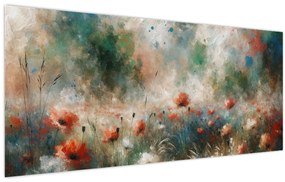 Kép – Pipacsmező absztrakciója (120x50 cm)