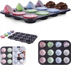 Tepsi Muffin sütőforma Orion muffin sütőformával 35 x 27 cm