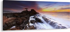 Hegy a ködben képe (120x50 cm)