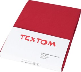 Lepedő Gumival 180x200 Pamut Bordo Magas Matracra Premium