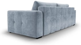 Luca világoskék kinyitható bársonykanapé - Milo Casa