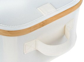 G21 tárolódoboz 40 x 30 x 15 cm, bambusz, fedéllel, bézs