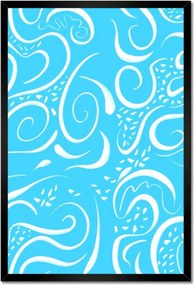 Poszterek keretben 40x60 Kék matricák