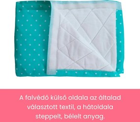 Falvédő gyerekszobába - munkagép mintás