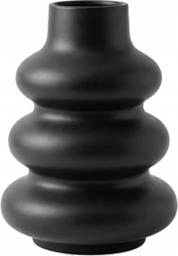 Dekorációs Váza Szabálytalan Formák Fekete 1DB