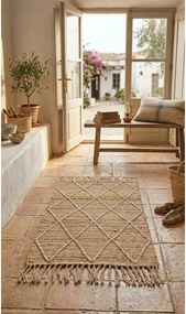 Natúr színű kézi szövésű juta szőnyeg 60x90 cm Shaila – Yes Everyday