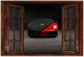 Poszter 60x40 Piros sportautó