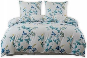 Ágynemű garnitúra 140x200 Pamut szatén 70x80 párnahuzat Puha Mintás