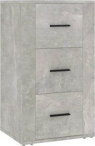 vidaXL betonszürke szerelt fa tálalószekrény 40x33x70 cm