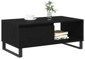 Fekete Tölgy Kávézó Asztal 90x50x36,5 cm Műszaki Fa