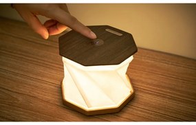 Barna LED asztali lámpa (magasság 18 cm) Twist Hexagon – Gingko