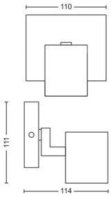 Philips - Spotlámpa RUNNER 1xGU10/20W/230V fekete