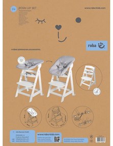 Fehér etetőszék Grow-Along – Roba