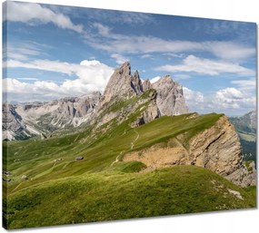 Vászonkép 50x40 Egy nap a hegyekben Hegyek Kilátás