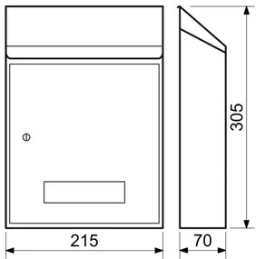 Postafiók BK 33, fehér