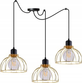 Mennyezeti Lámpa Lógó Csillár Hármas Arany Pók Loft Modern Lámpabúra