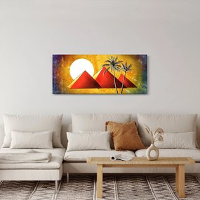 Festett egyiptomi piramisok képe (120x50 cm)