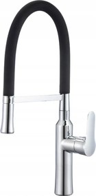 Mosogató Csaptelep Fekete Kifolyócső Flex Aria Elegáns Megjelenés Hydroland