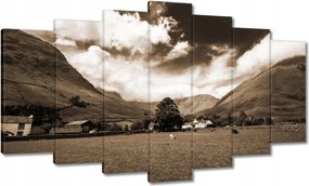 Festmények 140x80 Ír táj Szépia