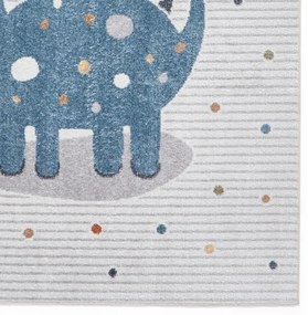 Kék-világosszürke gyerek szőnyeg 120x170 cm Vida Kids Dinosaur – Think Rugs