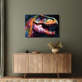 Kép - Dinoszaurusz, festészet (90x60 cm)