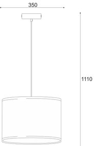 Antonio 1xE27/60W/230V mennyezeti lámpa kábellel