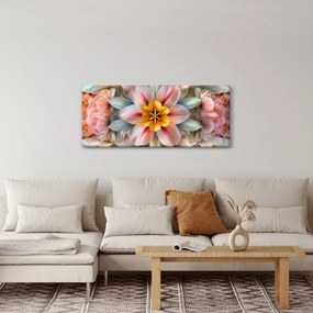 Kép - Kaleidoszkópos virág (120x50 cm)