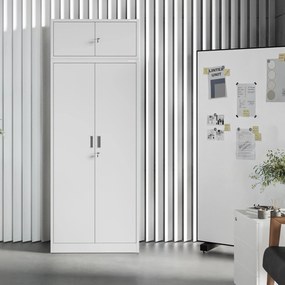 Fémszekrény JAN Compact 1750 x 800 x 400 mm, szürke