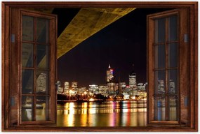 Poszterek 90x60 Éjszakai kép híddal