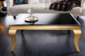 MODERN BAROCK exkluzív dohányzóasztal - 100cm - fekete/arany