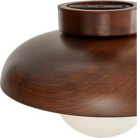 Barna mennyezeti lámpa üveg búrával ø 24 cm Elsa – Opviq lights