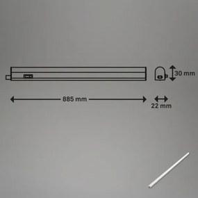 Brilo - LED alá szerelhető lámpatest LED/10W/230V 4000K 87,3 cm