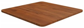 sötétbarna kezelt tömör tölgyfa négyzet asztallap 50x50x1,5cm