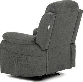 Dönthető fotel szürke, szövet anyag TV-4086 GREY2