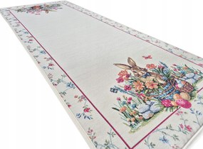 40x100 cm Asztalterítő pad Húsvét szilárd nyuszi szövet