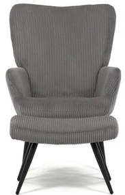 Szürke Corduroy Relax Fotel. AK-L7285 GREY6