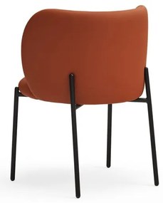 Narancssárga kárpitozott étkezőfotel szett 2 db-os Mogi – Teulat