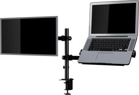 Monitor- és laptopállvány 2 az 1-ben fekete: MARK