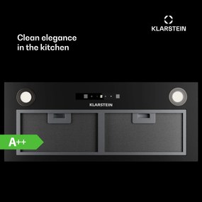 Klarstein Paolo 72 beépíthető páraelszívó 72 cm 520 m³/h LED Touch A++