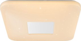 Négyzet alakú plafon Globo 43 x 43 cm fehér