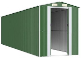zöld horganyzott acél kerti fészer 192x772x223 cm