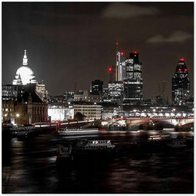 Poszterek 100x100 Éjszakai kilátás Londonból