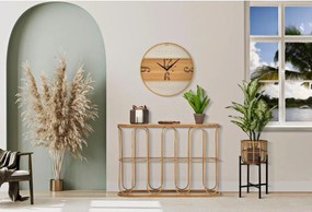 Natúr színű rattan konzolasztal 32x110 cm Samui – Mauro Ferretti