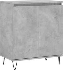 vidaXL betonszürke szerelt fa tálalószekrény 60 x 35 x 70 cm