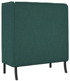 Magas háttámlás kanapé Sötétzöld 109x56x121 cm Szövet
