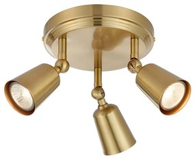 Markslöjd 108980 - TINY spotlámpa 3xGU10/7W/230V, sárgaréz