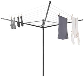 Antracitszürke kerti ruhaszárító 50 m Lift-O-Matic – Brabantia